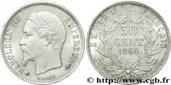 50 centimes Napoléon III, tête nue 1860 Strasbourg F.187/14