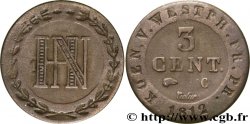 3 centimes 1812 Cassel VG.2038  TB30