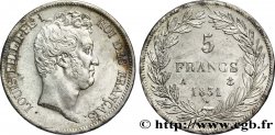 5 francs type Tiolier avec le I, tranche en creux 1831 Paris F.315/14