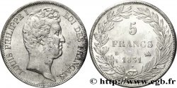 5 francs type Tiolier avec le I, tranche en creux 1831 Rouen F.315/15