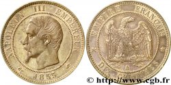 Dix centimes Napoléon III, tête nue 1855 Paris F.133/19