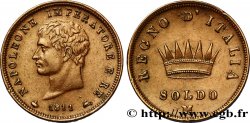 Soldo Napoléon Empereur et Roi d’Italie, 2eme type 1811 Milan M.301