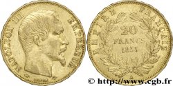 20 francs or Napoléon III, tête nue 1855 Paris F.531/4 TTB48