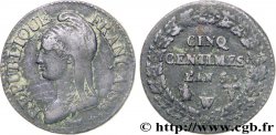 Cinq centimes Dupré, grand module 1797 Lille F.115/31