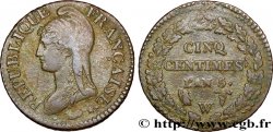 Cinq centimes Dupré, grand module 1797 Lille F.115/31