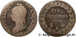 Cinq centimes Dupré, grand module 1800 Paris F.115/85