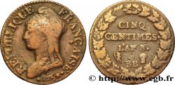 Cinq centimes Dupré, grand module 1800 Strasbourg F.115/118