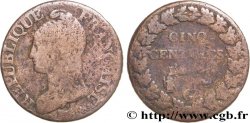 Cinq centimes Dupré, grand module 1800 Genève F.115/85