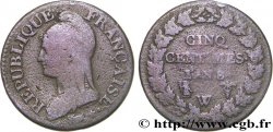 Cinq centimes Dupré, grand module 1800 Lille F.115/97