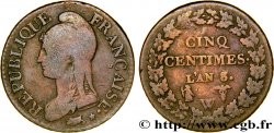 Cinq centimes Dupré, grand module 1800 Lille F.115/138