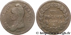Un décime Dupré, grand module 1799 Paris F.129/24