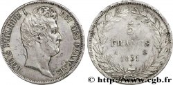 5 francs type Tiolier avec le I, tranche en creux 1831 Paris F.315/14