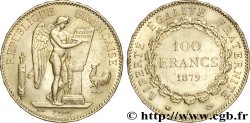 100 francs or Génie, tranche inscrite en relief Dieu protège la France 1879 Paris F.552/3