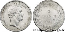 5 francs type Tiolier avec le I, tranche en creux 1831 Bordeaux F.315/20