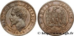 Un centime Napoléon III, tête nue 1854 Marseille F.102/14