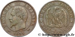 Cinq centimes Napoléon III, tête nue 1853 Rouen F.116/2