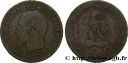 Cinq centimes Napoléon III, tête nue 1857 Rouen F.116/38