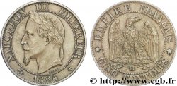 Cinq centimes Napoléon III, tête laurée 1864 Strasbourg F.117/12
