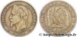 Cinq centimes Napoléon III, tête laurée 1864 Bordeaux F.117/15