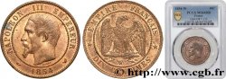 Dix centimes Napoléon III, tête nue 1854 Lille F.133/18