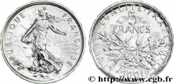 Brillant Universel argent 5 francs Semeuse 2001 Pessac F5.1206 1