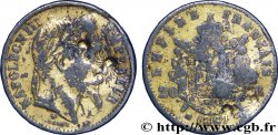 Faux de 20 francs or Napoléon III, tête laurée 1867 Strasbourg F.532/17 var. TB20