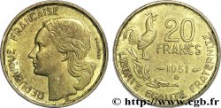 20 francs G. Guiraud 1951 Beaumont-Le-Roger F.402/8