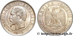 Cinq centimes Napoléon III, tête nue 1854 Lille F.116/15