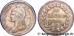Un décime Dupré, grand module 1797 Lyon F.129/8
