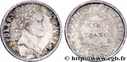 Demi-franc Napoléon Ier tête laurée, République française 1808 Paris F./