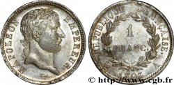 1 franc Napoléon Ier tête laurée, République française 1807 Paris F.204/1
