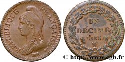 Un décime Dupré, grand module 1797 Lille F.129/18
