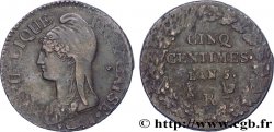 Cinq centimes Dupré, grand module 1797 Orléans F.115/17