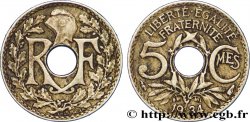 5 centimes Lindauer, petit module 1934 Paris F.122/17 TTB45