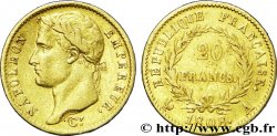 20 francs or Napoléon tête laurée, République française 1808 Paris F.515/2