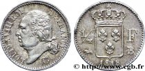 1/4 franc Louis XVIII 1818 Rouen F.163/13