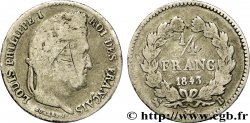 1/4 franc Louis-Philippe 1843 Rouen F.166/94