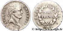 Demi-franc Napoléon Ier tête laurée, Empire français 1812 Limoges F.178/39