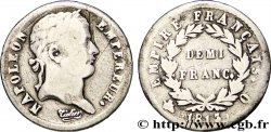 Demi-franc Napoléon Ier tête laurée, Empire français 1813 Perpignan F.178/59