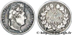 1/2 franc Louis-Philippe 1843 Paris F.182/99