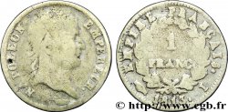 Faux de 1 franc Napoléon Ier tête laurée, Empire français 1813 Limoges F.205/63 var. B6