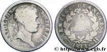 2 francs Napoléon Ier tête laurée, Empire français 1811 La Rochelle F.255/28