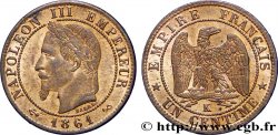 Un centime Napoléon III, tête laurée 1861 Bordeaux F.103/3