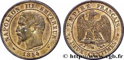 Deux centimes Napoléon III, tête nue 1854 Marseille F.107/17