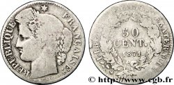 50 centimes Cérès, IIIe République 1871 Bordeaux F.189/2