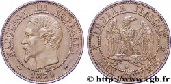 Deux centimes Napoléon III, tête nue, petit D et grand lion 1854 Lyon F.107/14
