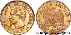 Cinq centimes Napoléon III, tête nue 1854 Lyon F.116/12