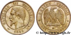 Dix centimes Napoléon III, tête nue 1853 Strasbourg F.133/4