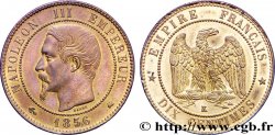 Dix centimes Napoléon III, tête nue 1856 Bordeaux F.133/37