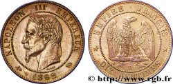 Dix centimes Napoléon III, tête laurée 1862 Bordeaux F.134/9